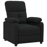 Vidaxl fauteuil verstelbaar stof zwart