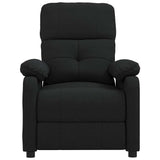 Vidaxl fauteuil verstelbaar stof zwart