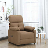 Vidaxl massagestoel stof bruin