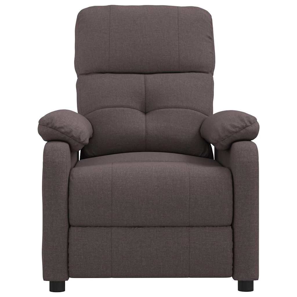 Vidaxl massagestoel stof donkerbruin