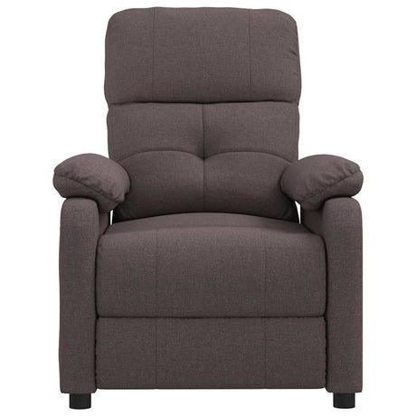 Vidaxl massagestoel stof donkerbruin