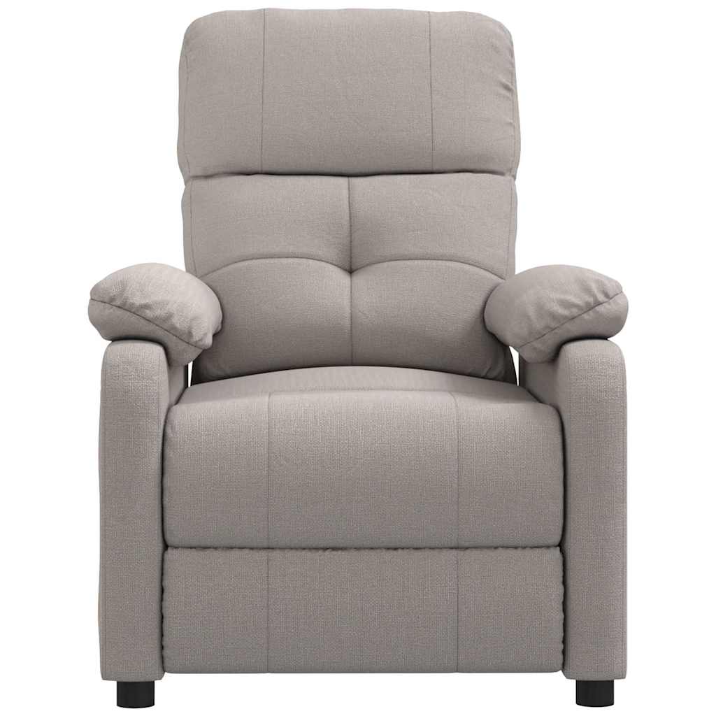 Vidaxl massagestoel stof taupe