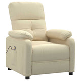 Vidaxl massagestoel stof crèmekleurig