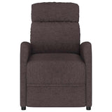 Vidaxl massagestoel stof donkerbruin