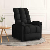 Vidaxl fauteuil verstelbaar stof zwart