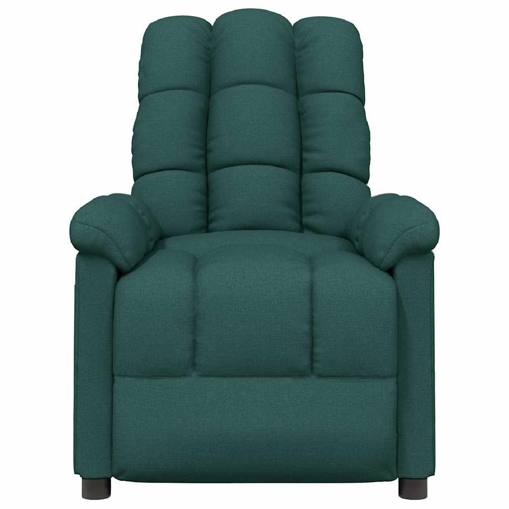 Vidaxl fauteuil verstelbaar stof donkergroen
