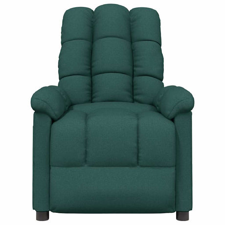 Vidaxl fauteuil verstelbaar stof donkergroen