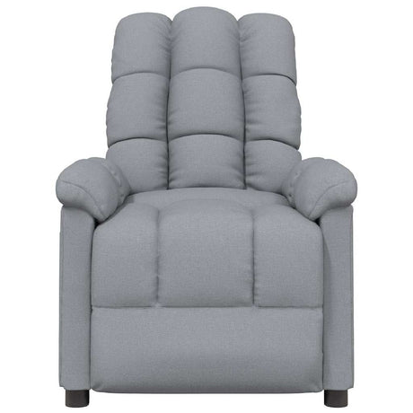 Vidaxl massagestoel stof lichtgrijs