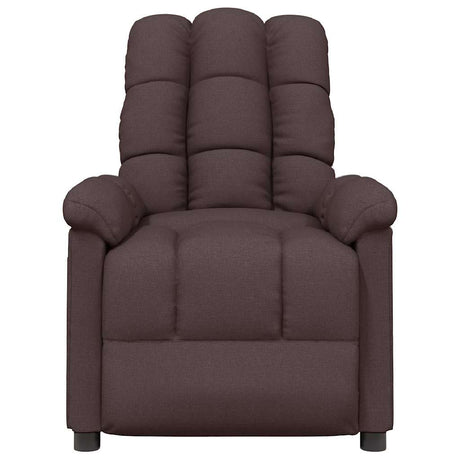 Vidaxl massagestoel stof donkerbruin