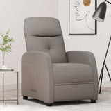 Vidaxl fauteuil verstelbaar stof taupe