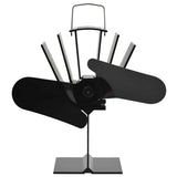 Vidaxl kachelventilator met 2 vinnen zwart