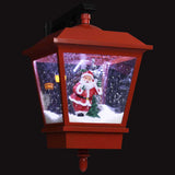 Vidaxl kerstwandlamp met led-lampjes en kerstman 40x27x45 cm rood