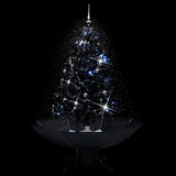 Vidaxl Christmas tree Snowing with umbrellasis 140 cm PVC Black