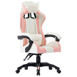 Vidaxl racestoel kunstleer roze