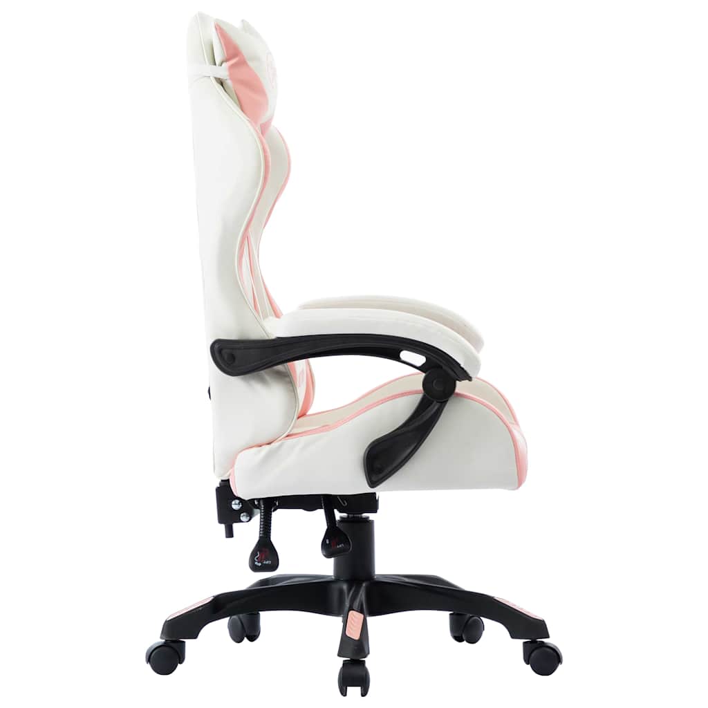Vidaxl racestoel kunstleer roze