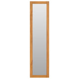 Vidaxl Wall Mirror med hylder 30x30x120 cm fast teak træ