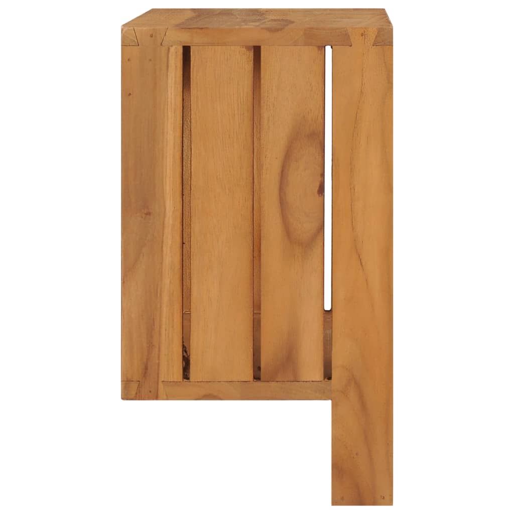 VidaXL Towel rack wall mounting 35x20x35 cm solid teak wood