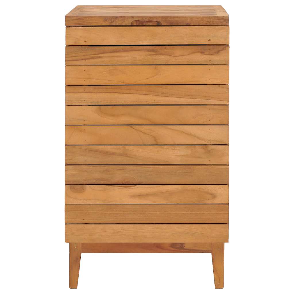 Vidaxl wasmand 40x40x70 cm massief teakhout