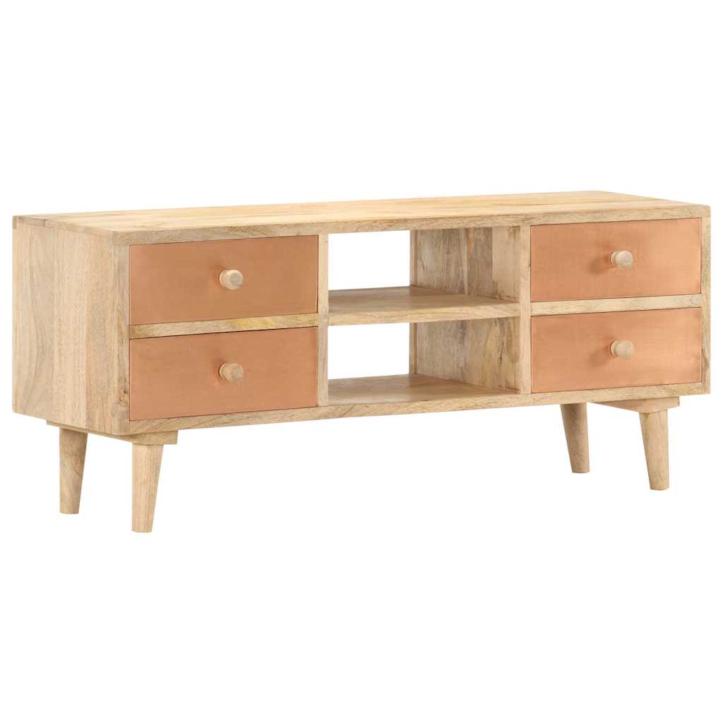Vidaxl tv-meubel 110x30x45 cm massief mangohout