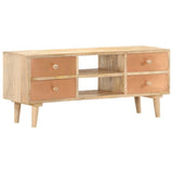 Vidaxl tv-meubel 110x30x45 cm massief mangohout