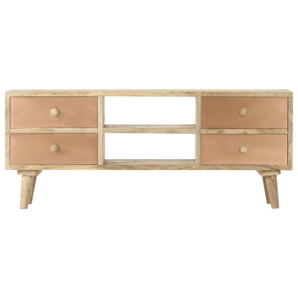 Vidaxl tv-meubel 110x30x45 cm massief mangohout