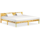 Vidaxl bedframe massief gerecycled hout 200x200 cm