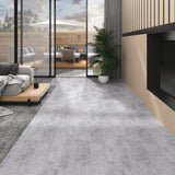 Vidaxl Floorboards Selvlavt 5,02 m² 2 mm PVC Cement Gray