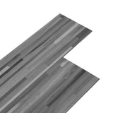 Vidaxl Floorboards Selvlavt 5,02 m² 2 mm PVC Striped Gray