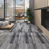 Vidaxl Floorboards Selvlavt 5,02 m² 2 mm pvc blankt grå