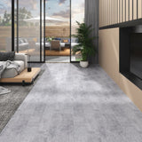 Vidaxl Floorboards Non-self-adhesive 5.26 m² 2 mm PVC cement gray