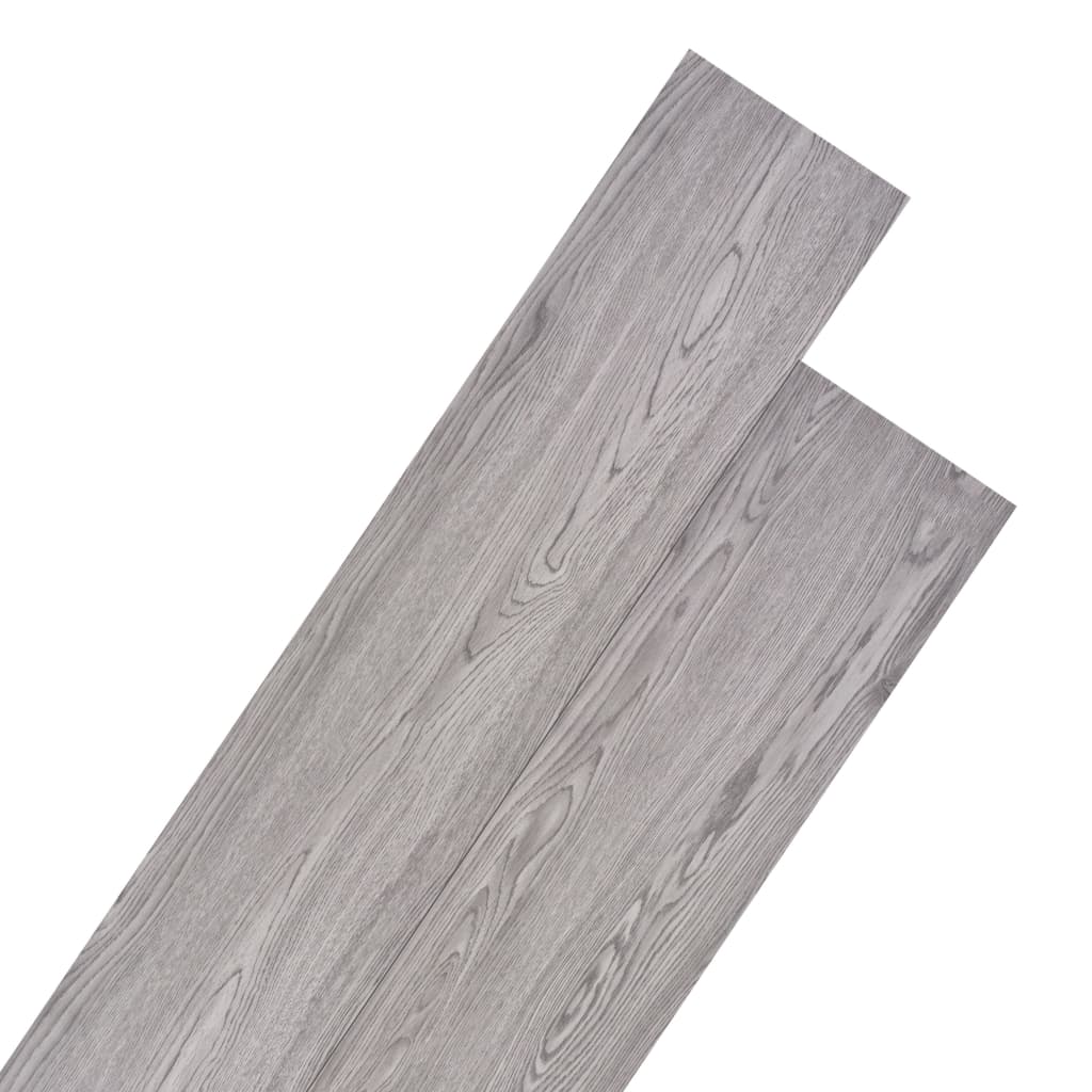 Vidaxl Floorboards Non-self-adhesive 4.46 m² 3 mm PVC Dark gray