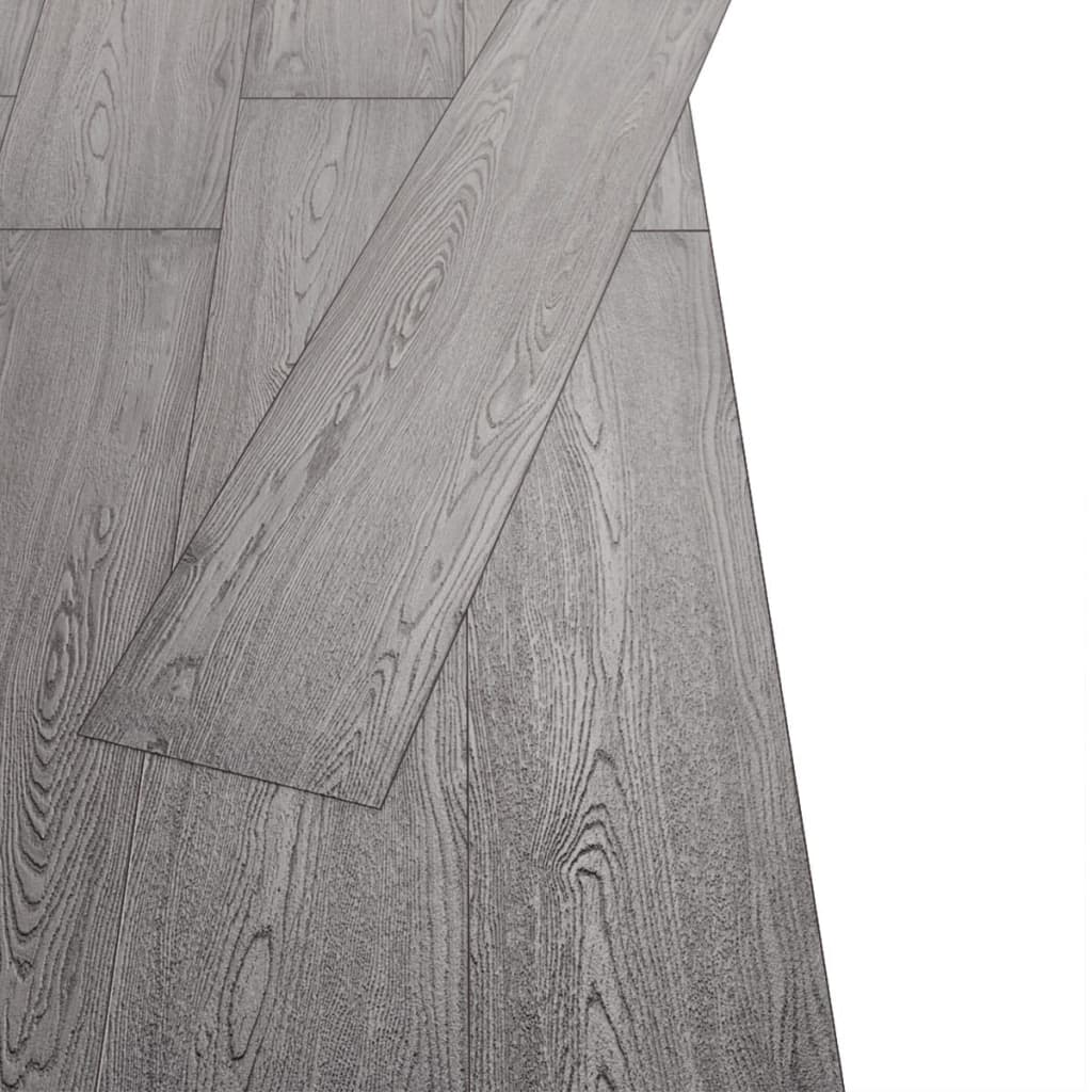 Vidaxl Floorboards Non-self-adhesive 4.46 m² 3 mm PVC Dark gray