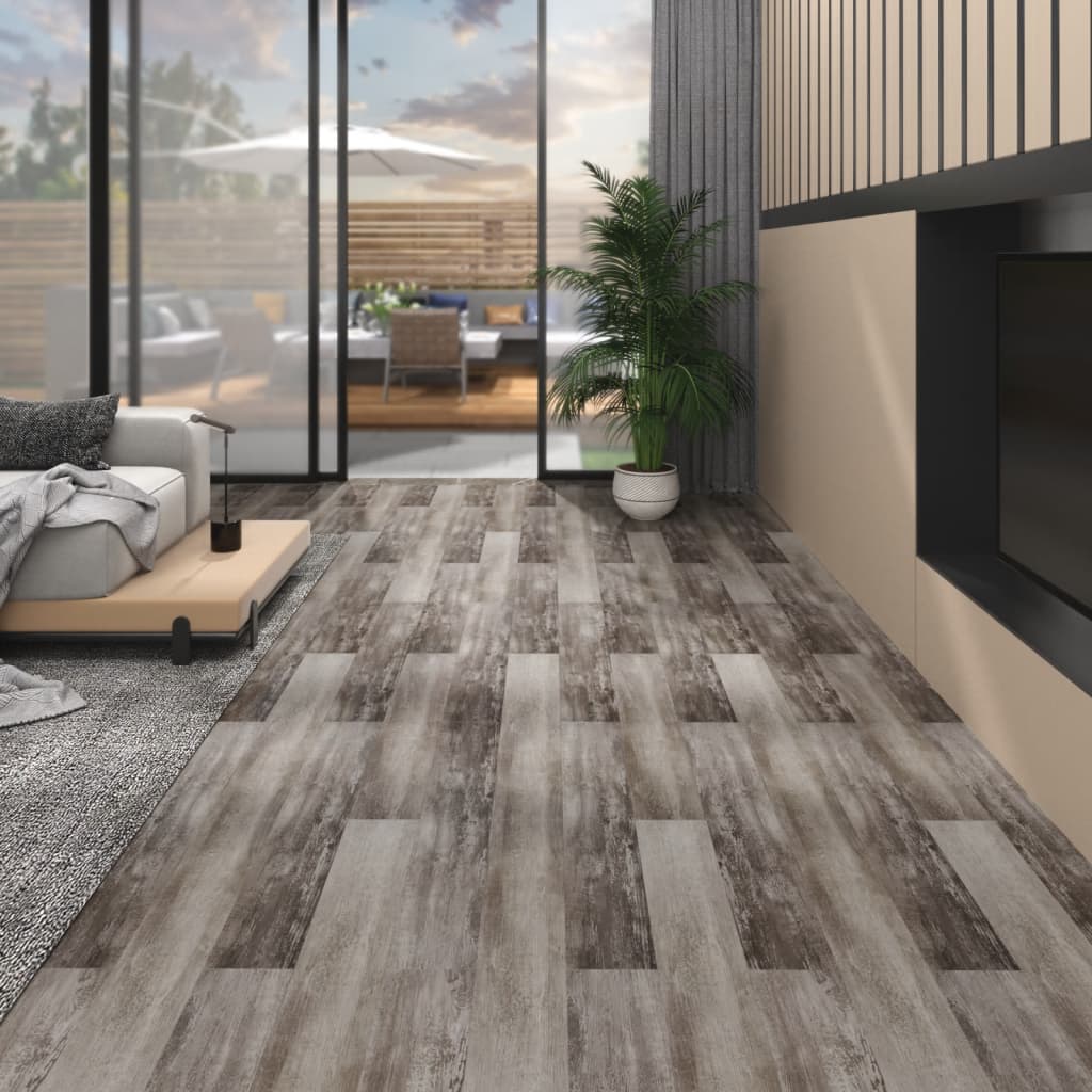 Vidaxl Floorboards Self -adhesive 5.02 m² 2 mm PVC matt wood brown