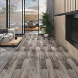 Vidaxl Piso de piso Autoadhesivo 5.02 m² 2 mm PVC Matt Wood Brown