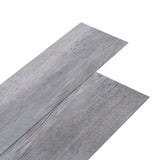 Vidaxl talne plošče samopreživ 5,02 m² 2 mm PVC Matt Wood Grey