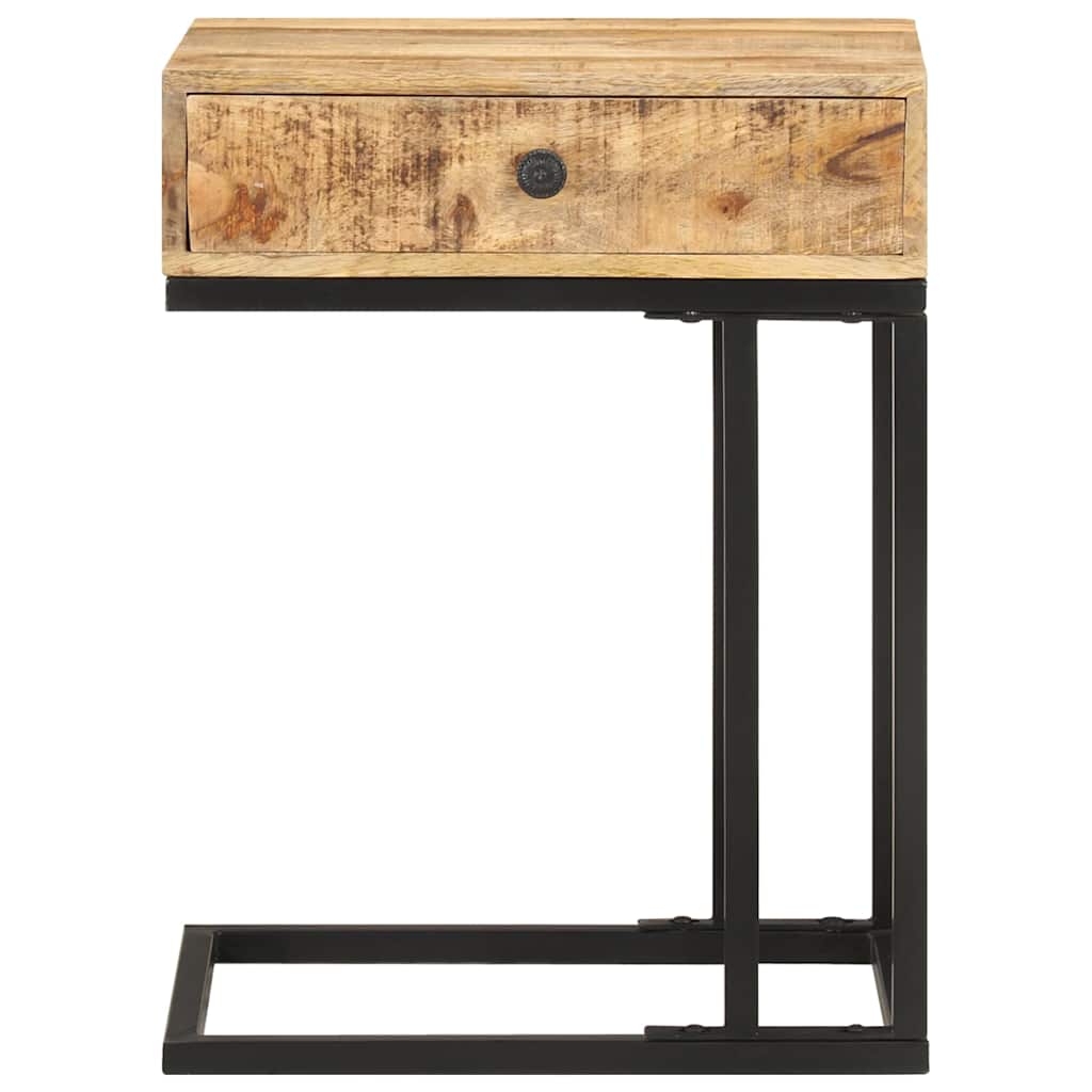 Vidaxl bijzettafel u-vormig 45x30x61 cm massief mangohout