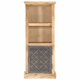 Vidaxl hoge kast met deur 45x32x110 cm massief mangohout