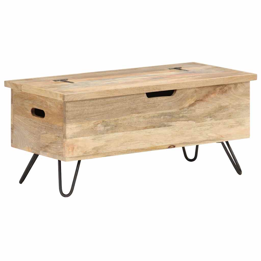 Vidaxl opbergkist 90x40x45 cm massief mangohout