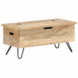 Vidaxl opbergkist 90x40x45 cm massief mangohout