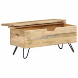Vidaxl opbergkist 90x40x45 cm massief mangohout