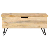 Vidaxl opbergkist 90x40x45 cm massief mangohout