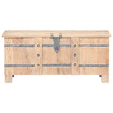 Vidaxl opbergkist 90x40x40 cm massief acaciahout