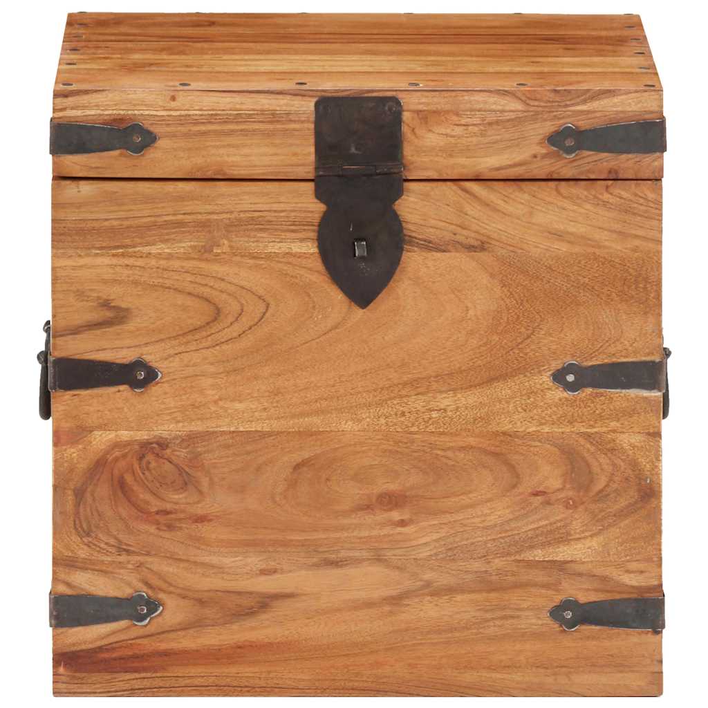 Vidaxl kist 40x40x40 cm massief acaciahout