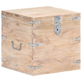 Vidaxl opbergkist 40x40x40 cm massief acaciahout