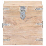Vidaxl opbergkist 40x40x40 cm massief acaciahout
