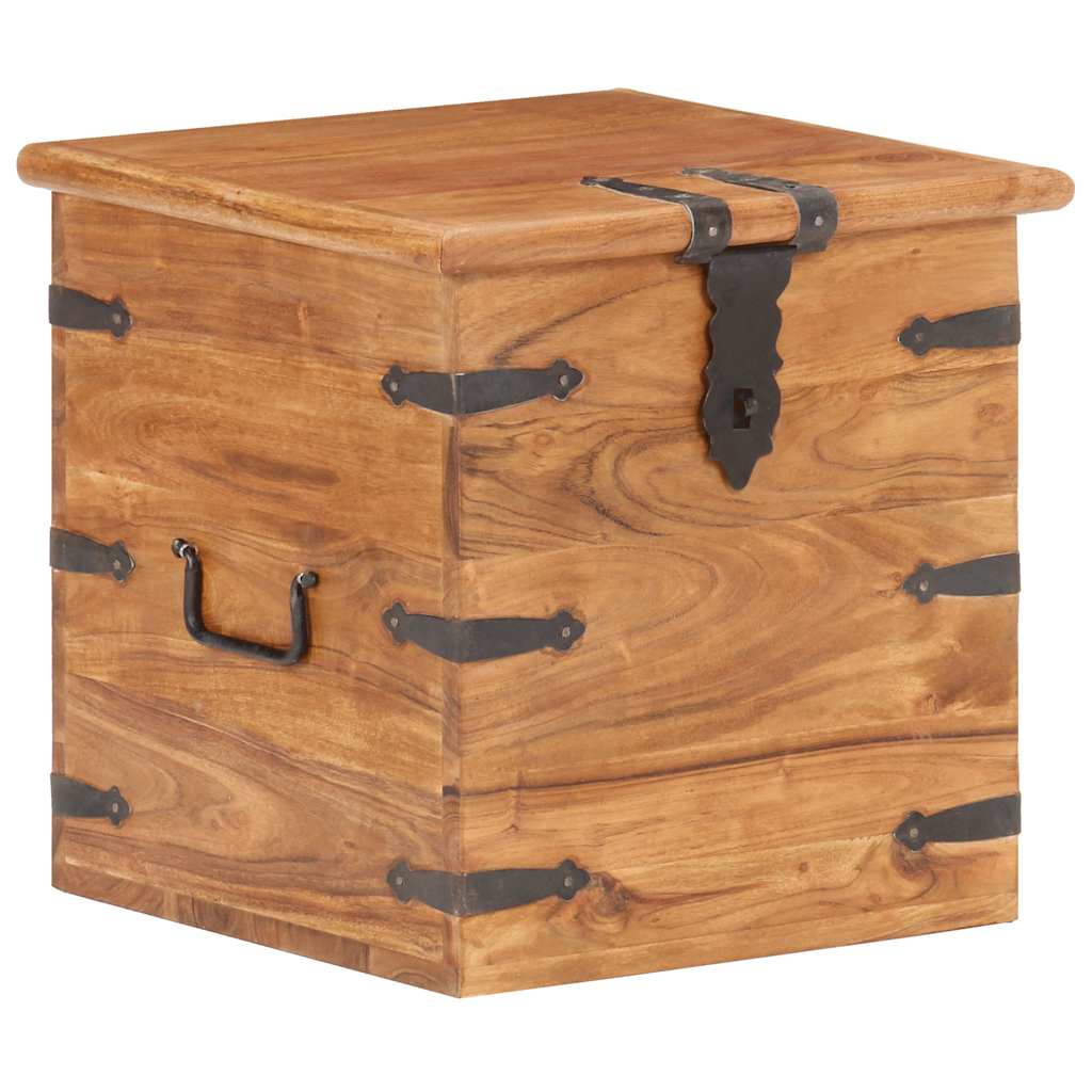 Vidaxl kist 40x40x40 cm massief acaciahout