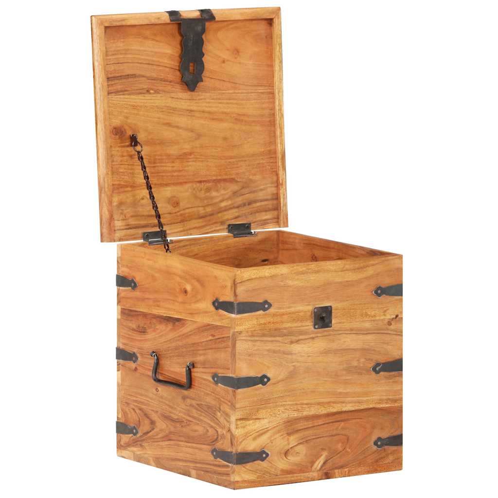 Vidaxl kist 40x40x40 cm massief acaciahout