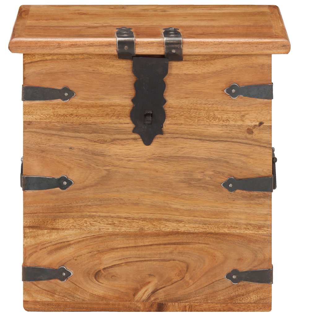Vidaxl kist 40x40x40 cm massief acaciahout