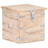 Vidaxl opbergkist 40x40x40 cm massief acaciahout