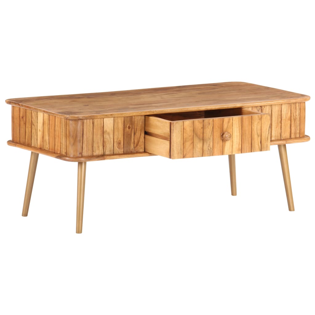 Vidaxl salontafel 100x50x40 cm massief acaciahout